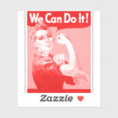 Roze de Riveter Sticker (Vel)