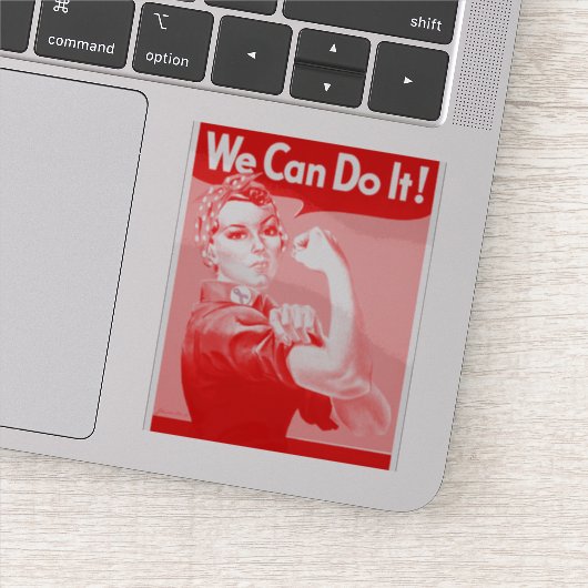 Roze de Riveter Sticker (Detail)