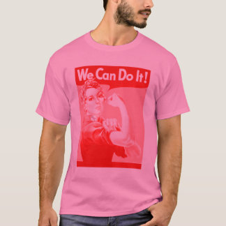 Roze de Riveter "We kunnen het!" T-shirt