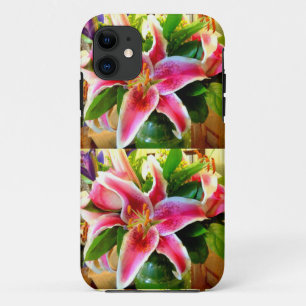 roze de telefoonhoesje van de dromerlelie iPhone 11 hoesje