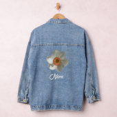 Roze deaffodilentestbloem denim jacket (Hangar)
