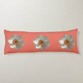 Roze deaffodilentestbloem lichaamskussen (Achterkant)