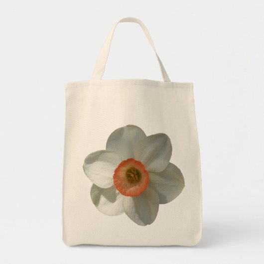Roze deaffodilentestbloem tote bag (Voorkant)