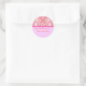 Roze Deco Boekplaat Stickers (Tas)