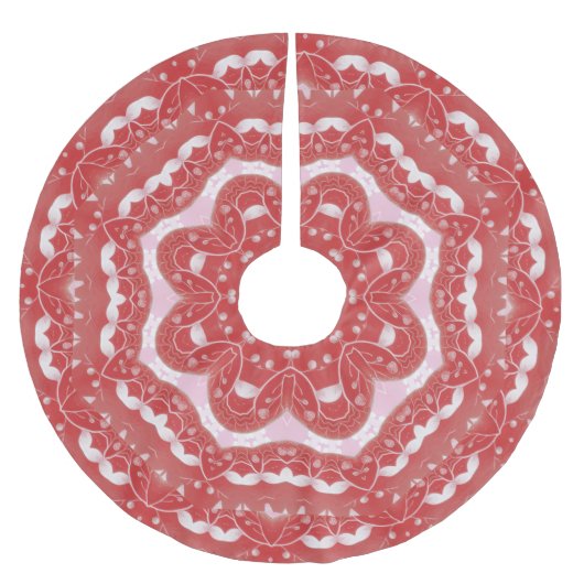 Roze decoratieve boomrok kerstboom rok (Voorkant)