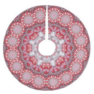 Roze decoratieve boomrok kerstboom rok