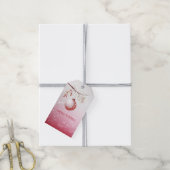 Roze Decoratieve Kerstbal Vakantie Gift Label Cadeaulabel (Met Touw)