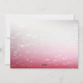 Roze Decoratieve Kerstbal Vakantie Kaart (Achterkant)