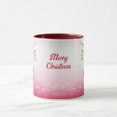 Roze Decoratieve Kerstbal Vakantie Mok (Midden)