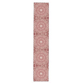 Roze decoratieve tabellooppas medium tafelloper (Voorkant)