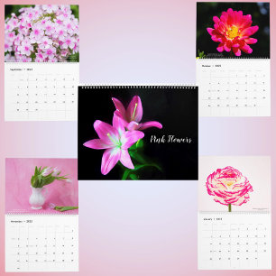 Roze Delicate Bloesems Bloemenkalender Kalender