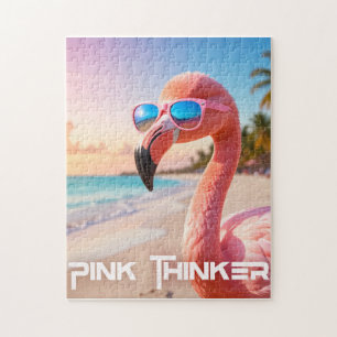 ROZE DENKER Flamingo Roze Legpuzzel