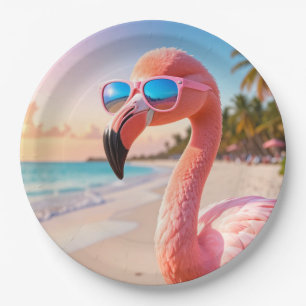 ROZE DENKER Flamingo Roze Papieren Bordje