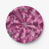 ROZE DESIGN WERVELING PAPIEREN BORDJE (Voorkant)