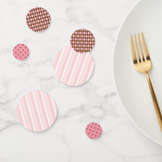 Roze Designer Confetti voor Buffets en catering (Groep)