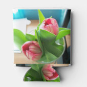 Roze desktoptulpen blikjeskoeler (Achterkant)