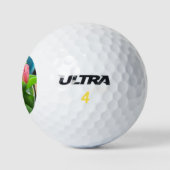 Roze desktoptulpen golfballen (Logo)