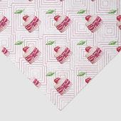 Roze dessert (Design 79 Roze reeks) Tissuepapier (Detail)