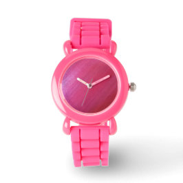 Roze diagonaal ontwerp horloge