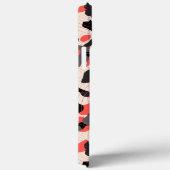 Roze Diagonal Camo met Label en Custom Initialen Case-Mate iPhone Case (Achterkant / Rechts)