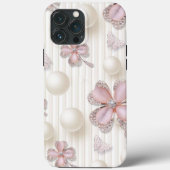 Roze diamant 4-blad klaver Case-Mate iPhone case (Achterkant)