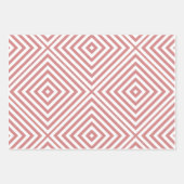 Roze Diamant Chevron inpakpapier vellen (Voorkant 2)