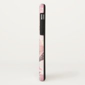 Roze diamant op lichte pastel met gouden sprankeli Case-Mate iPhone case (Achterkant/links)