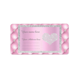  roze diamantADRESETIKETTEN VAN IDODESIGNS Etiket