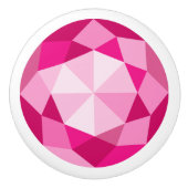 Roze diamanten edelsteen trekknoppen voor kinderka keramische knop (Voorkant)