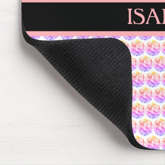 Roze diamanten/Fractal mozaïek Muismat (Hoek)