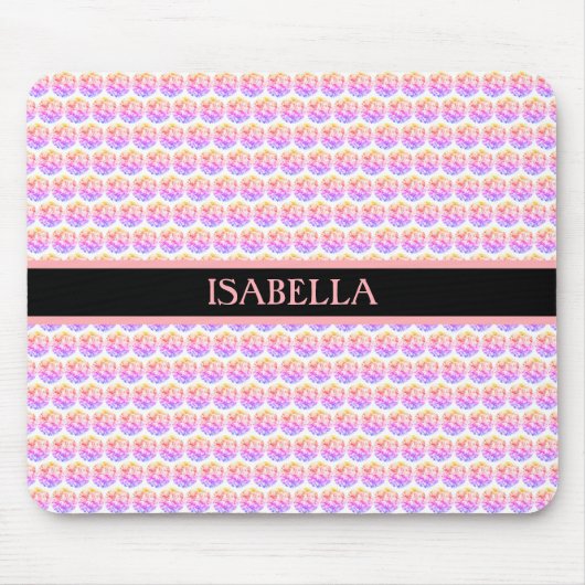 Roze diamanten/Fractal mozaïek Muismat (Voorkant)