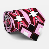 roze diamanten stropdas (Opgerold)