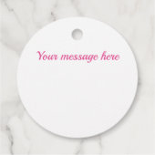 Roze diamantpatroon bedankjes labels (Achterkant)