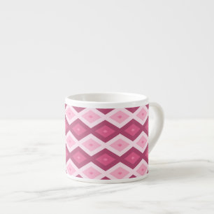 Roze diamantpatroon espresso kop