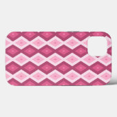 Roze diamantpatroon Hoesje-Mate iPhone case (Achterkant (horizontaal))
