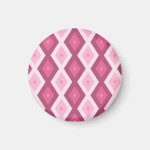 Roze diamantpatroon magneet