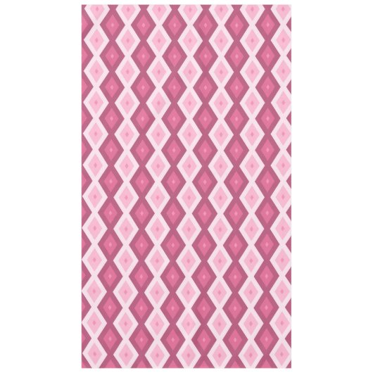 Roze diamantpatroon tafelkleed (Voorkant)