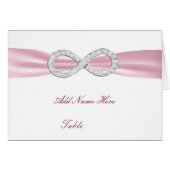 Roze Diamond Infinity Wedding Table (Voorkant Horizontaal)