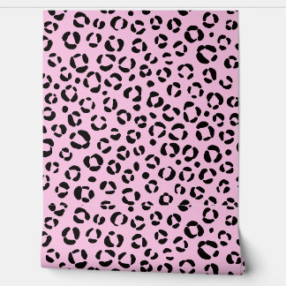 Roze Dierenprint Behang