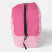 Roze Dierenprint | Leopard-monogram Toilettasje (Rechts)