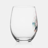 Roze Digger emmer van bloemen Wijnglas Zonder Voet (Rechts)