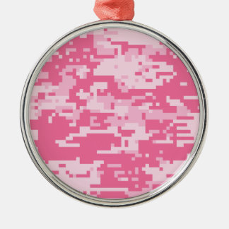 Roze digitale ACU-camoflagpatroon Metalen Ornament