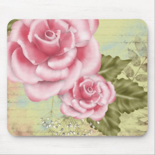 Roze digitale Rozen Muismat