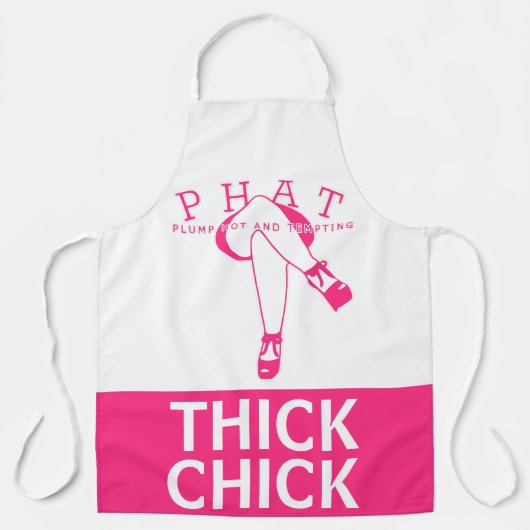 roze dikke pit plug hot en verleidend PHAT Schort (Voorkant)