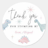 Roze Dinosaur Birthday Stomping by Favor