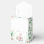 Roze Dinosaur Favor Box Bedankdoosjes (Geopend)