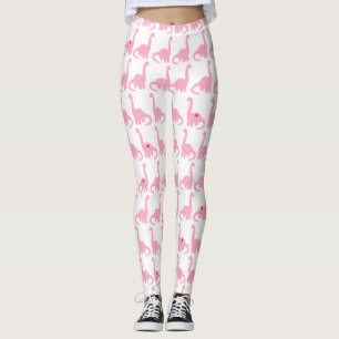 Roze Dinosaur-Leggings Leggings