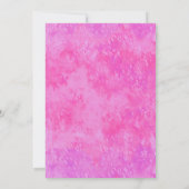 Roze Dinosaur Meisje Kaart (Achterkant)