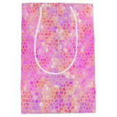 Roze dinosaur verbergen medium cadeauzakje (Voorkant)