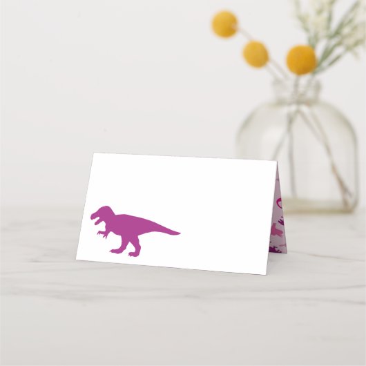 Roze dinosaurus Baby shower (Voorkant)